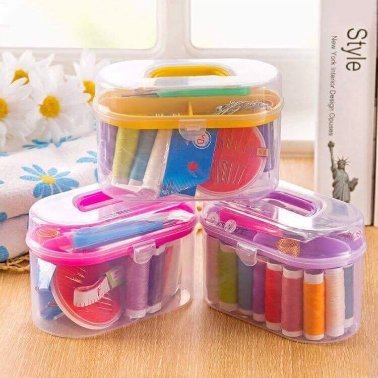 [FREE SHIP] Hộp kim chỉ đa năng 55 món bộ phụ kiện may vá quần áo tiện ích