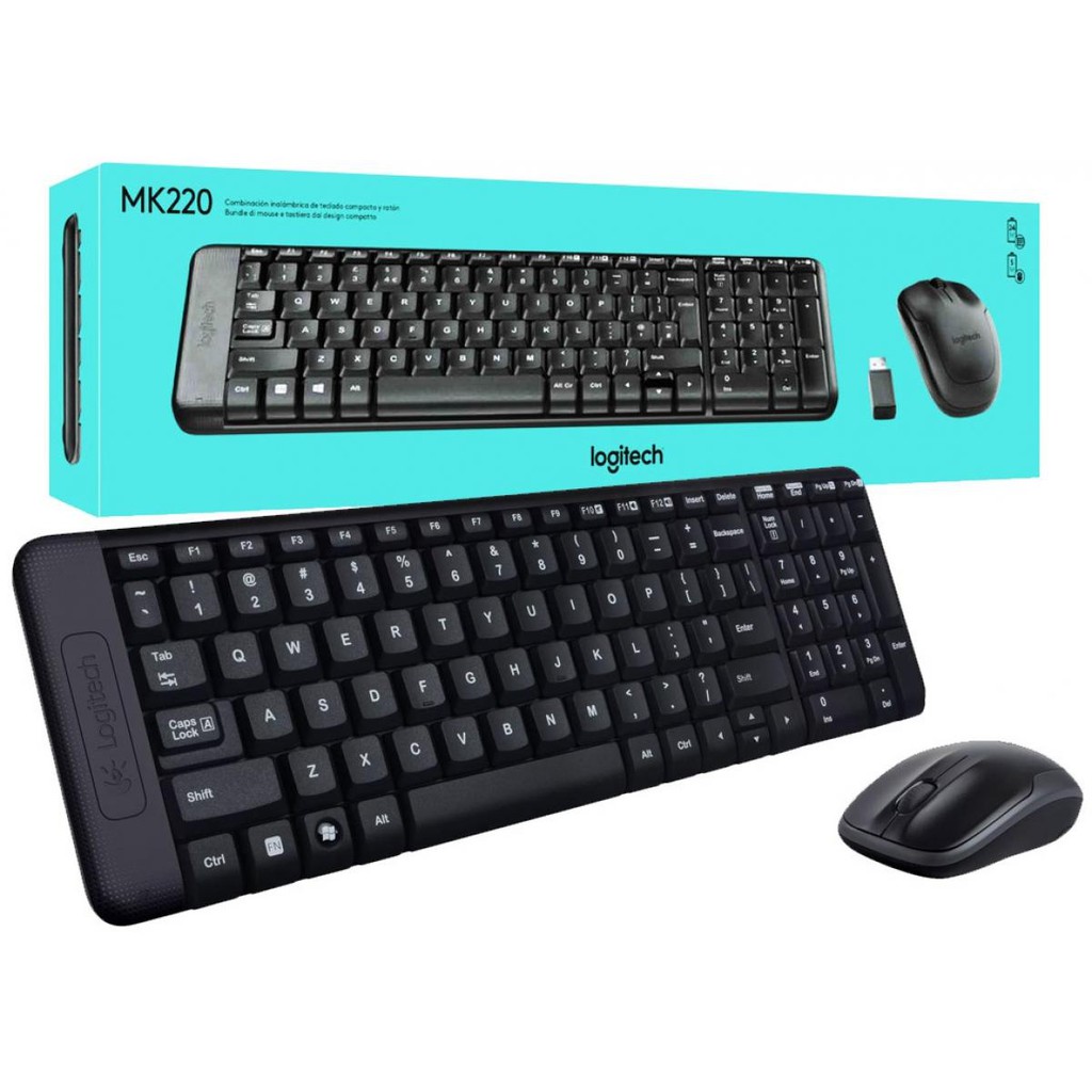 Combo bàn phím + chuột Logitech MK220