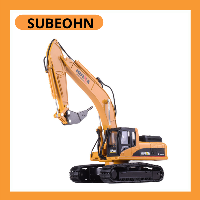 Mô hình xe khoan đất đồ chơi xe phá bê tông HUINA