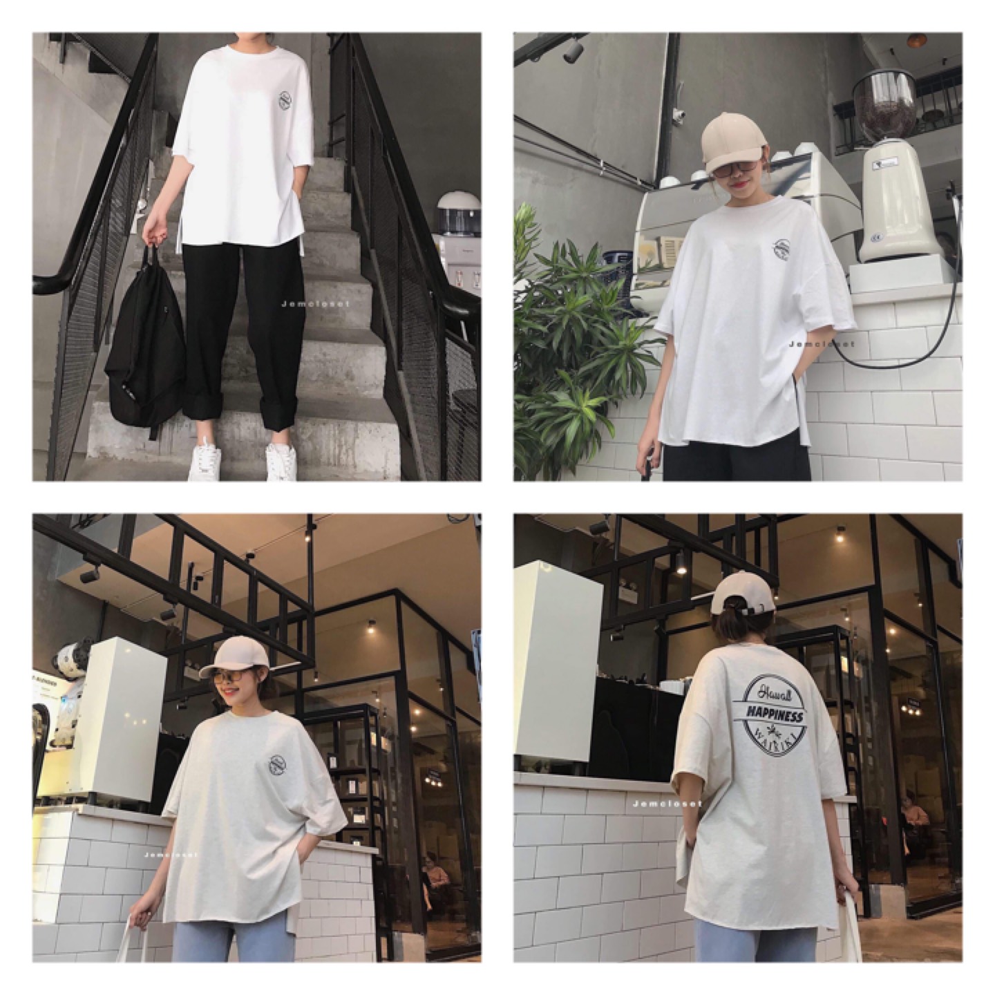 [HCM] ( XẢ KHO ) Áo Thun UNISEX XẺ TÀ  Form Rộng Tay Lỡ Nam Nữ FreeSize 40- 65Kg-  Vải Mặc Thoáng Mát Thiết Kế Thời Trang Kiểu Dáng Năng Động Trẻ Trung