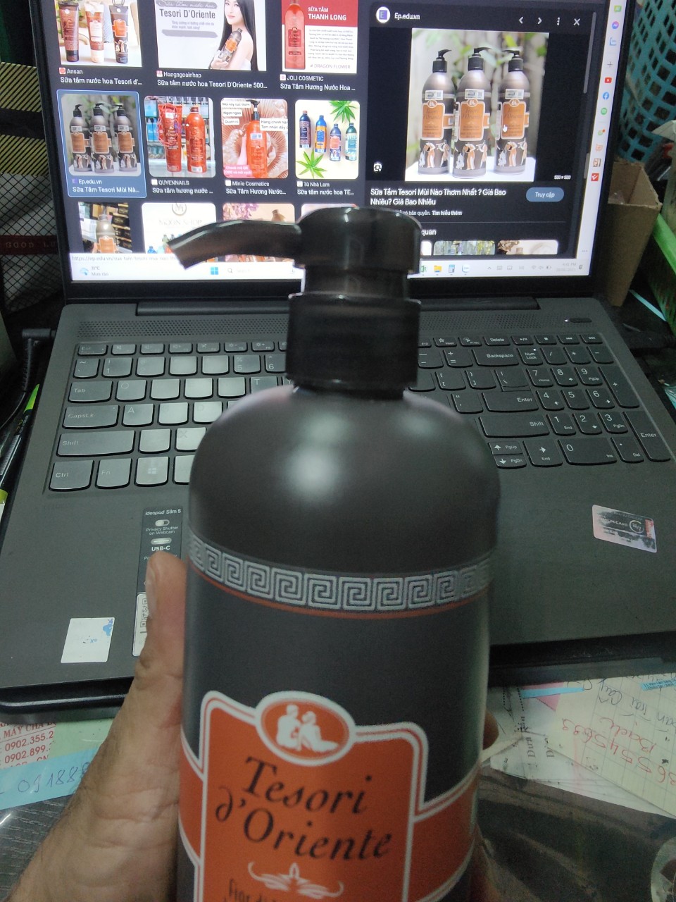 Sữa tắm nước hoa tesori d'oriente hương nước hoa 750ml - mp chợ lớn