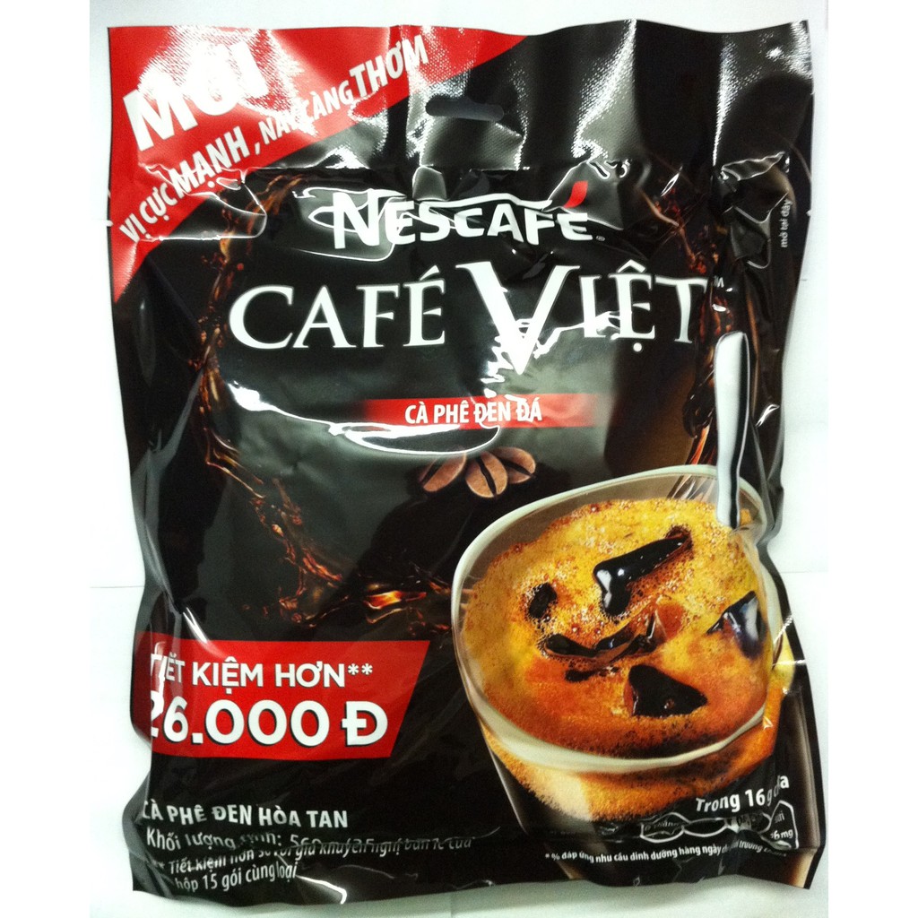 [HCM]Cafe Việt Đen Bịch 1 bịch x 35 gói x 16g