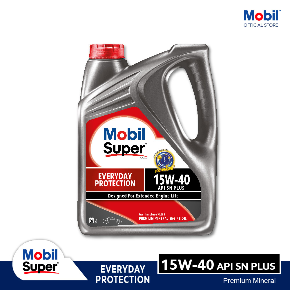 Dầu nhớt xe ô tô mobil super 1000x2 15w40 everyday protection 4l