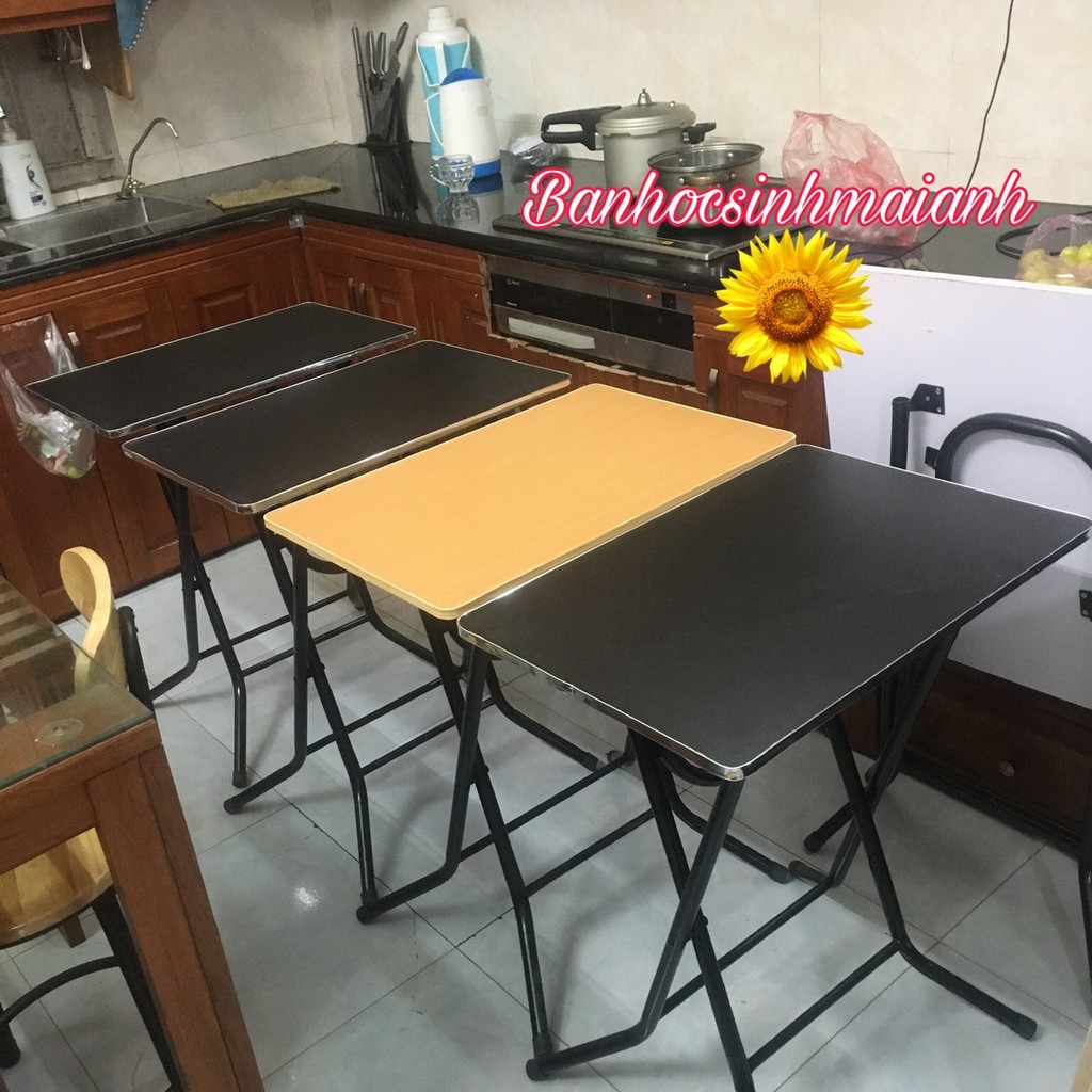 Bàn gấp gọn đa năng chân cao 70cm mặt rộng 40x60cmh