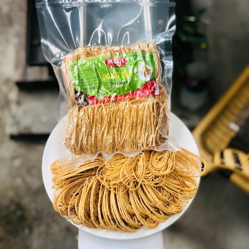 Mì váng đậu thái sợi keto hagi 200g - mì tàu hũ ky hagi - loại đặc biệt hút chân không