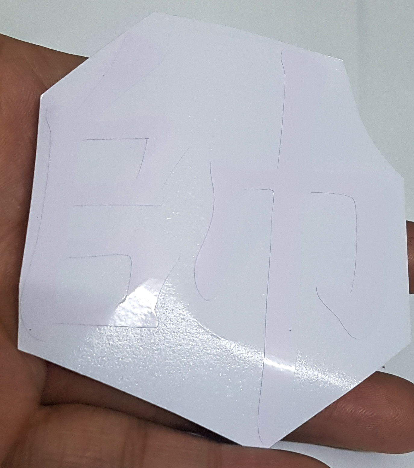 Tem chữ Tướng tiếng Hoa dán xe máy