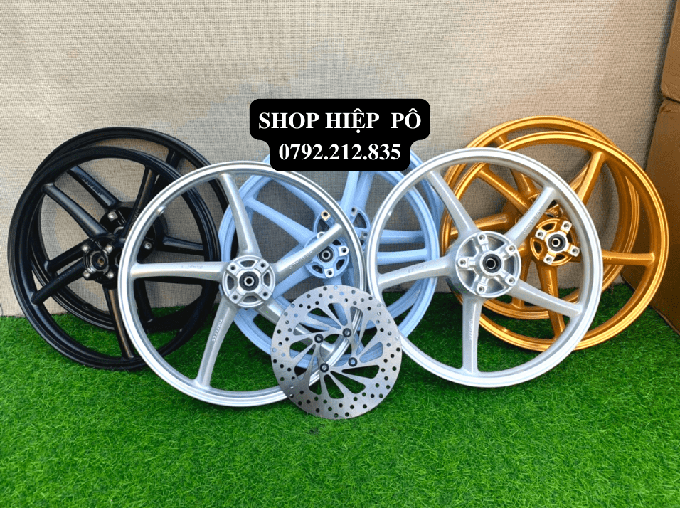  Cặp bánh mâm 5 cây EX 150 155 hiệu ENKAI 1.4 1.6 có 4 màu lựa chọn gắn như zin   CÓ KÈM VIDEO  