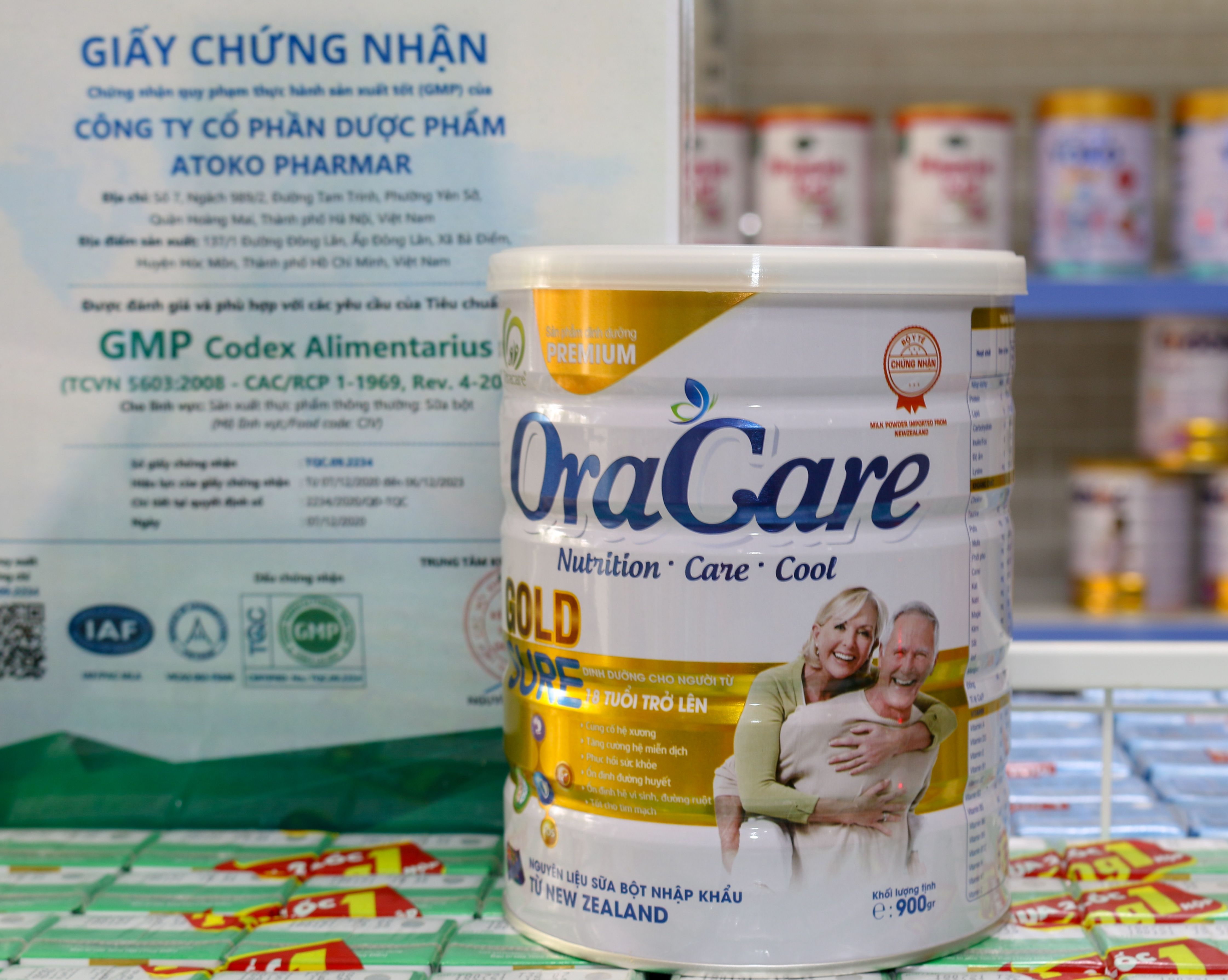 SỮA OraCare Gold Sure - dinh dưỡng cho người lớn tuổi 900g