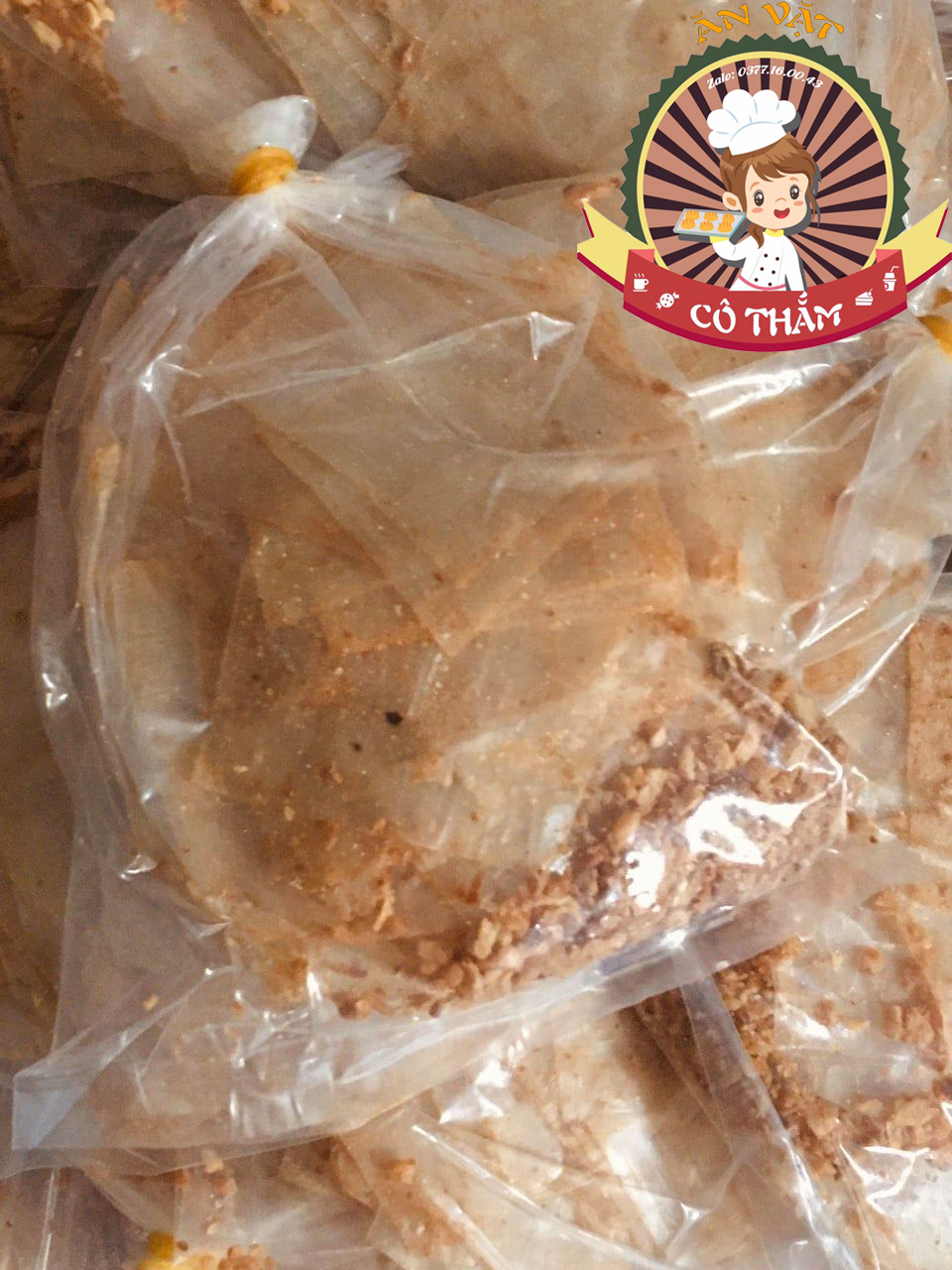 Combo 5 bịch bánh tráng muối tỏi