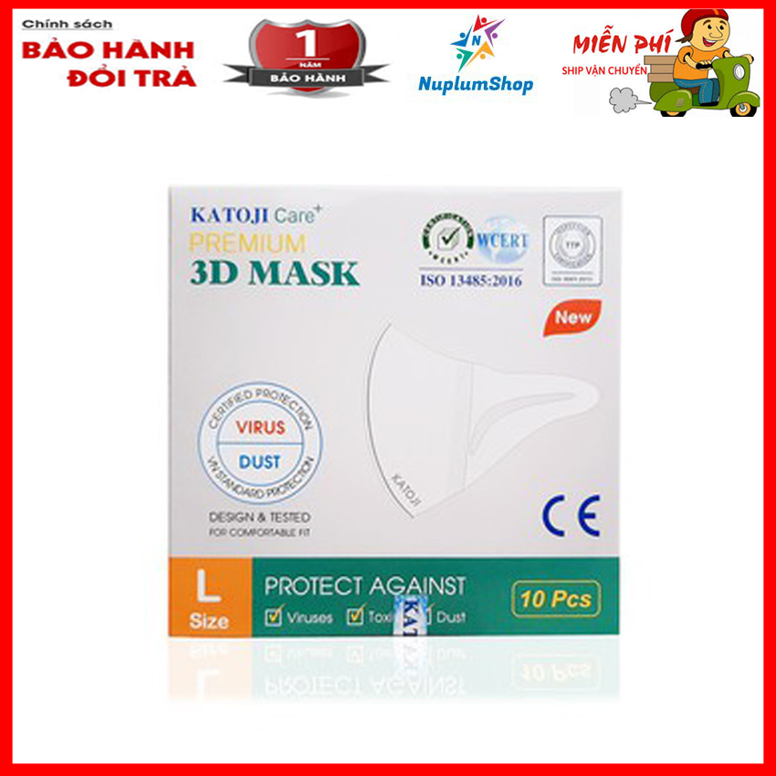Khẩu trang y tế khẩu trang y tế 3d mask khẩu trang y tế 3 lớp kháng khuẩn khẩu trang y tế màu trắng khẩu trang y tế cho người lớn - NuplumShop