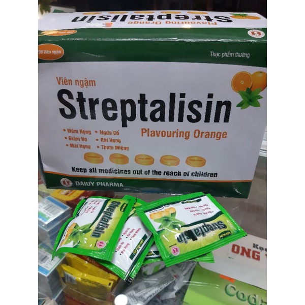 ✅✅ Kẹo ngậm ho Streptalisin hộp 200 viên