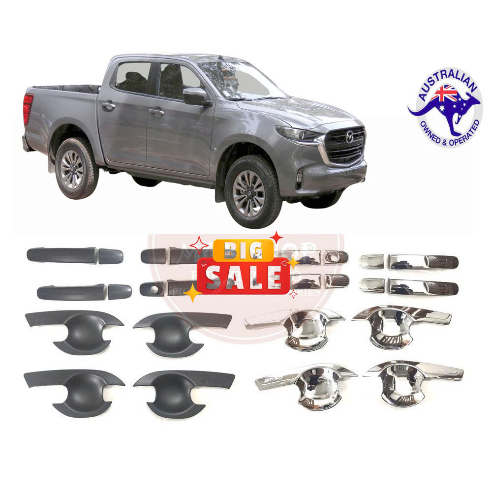 Ốp Tay Nắm Hõm Cửa BT50 2021 2022 2023 2024 2025 - Ốp Bảo Vệ Tay Cửa Mazda BT 50