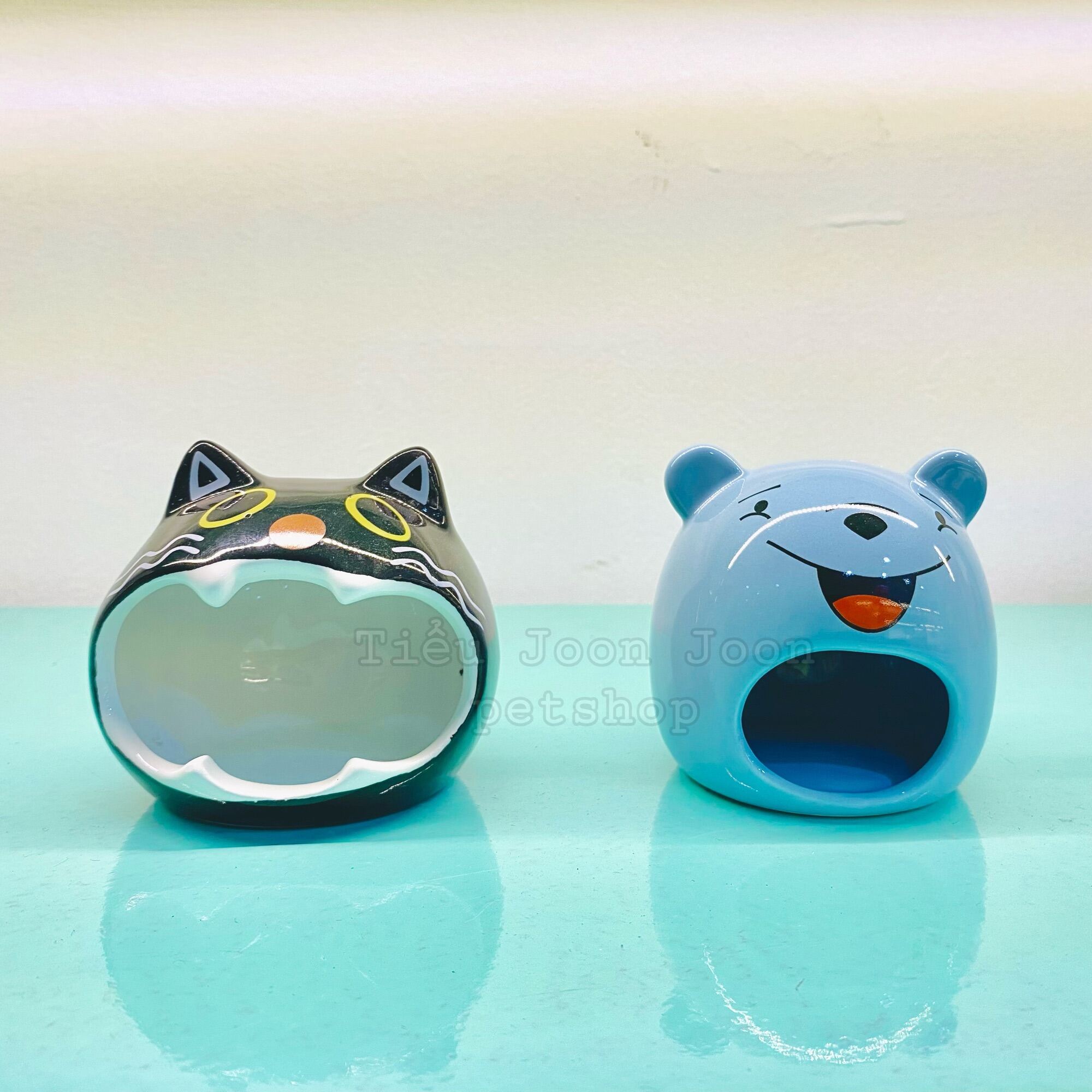 Nhà ngủ sứ hamster 𝐌𝐞̀𝐨 - 𝐆𝐚̂́𝐮 🐹