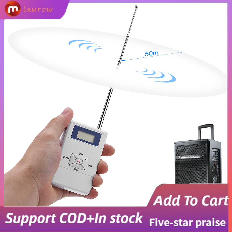 Bộ phát fm không dây mini tiện dụng bộ chuyển đổi fm âm thanh nổi 70mhz ~ 108mhz