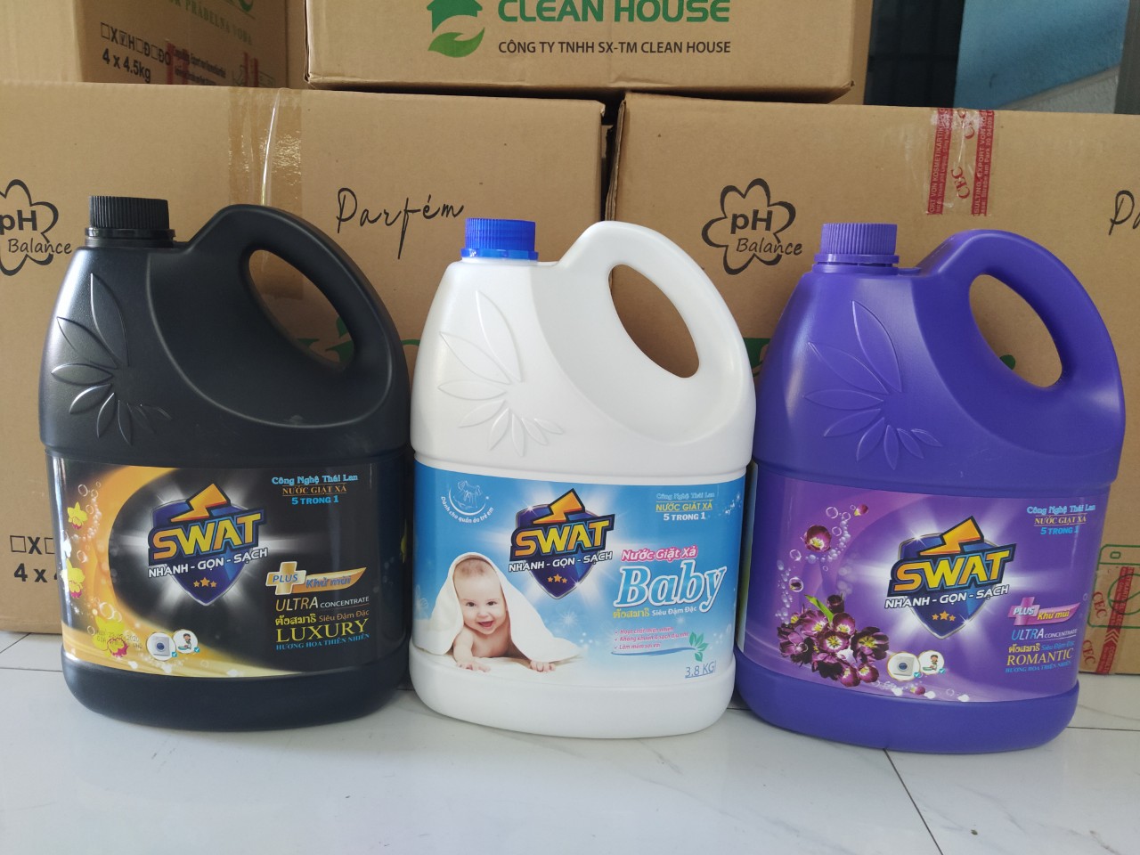 Nước giặt xả swat 3.8kg