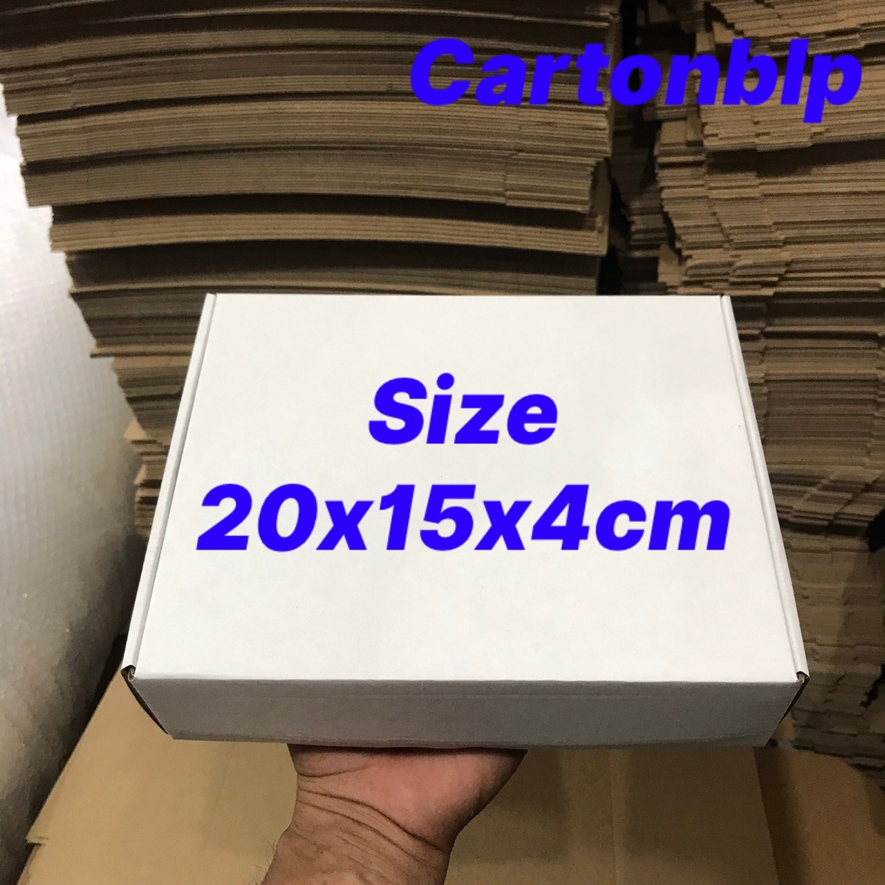 20 hộp carton gài đựng ốp lưng, phụ kiện size 20x15x5cm