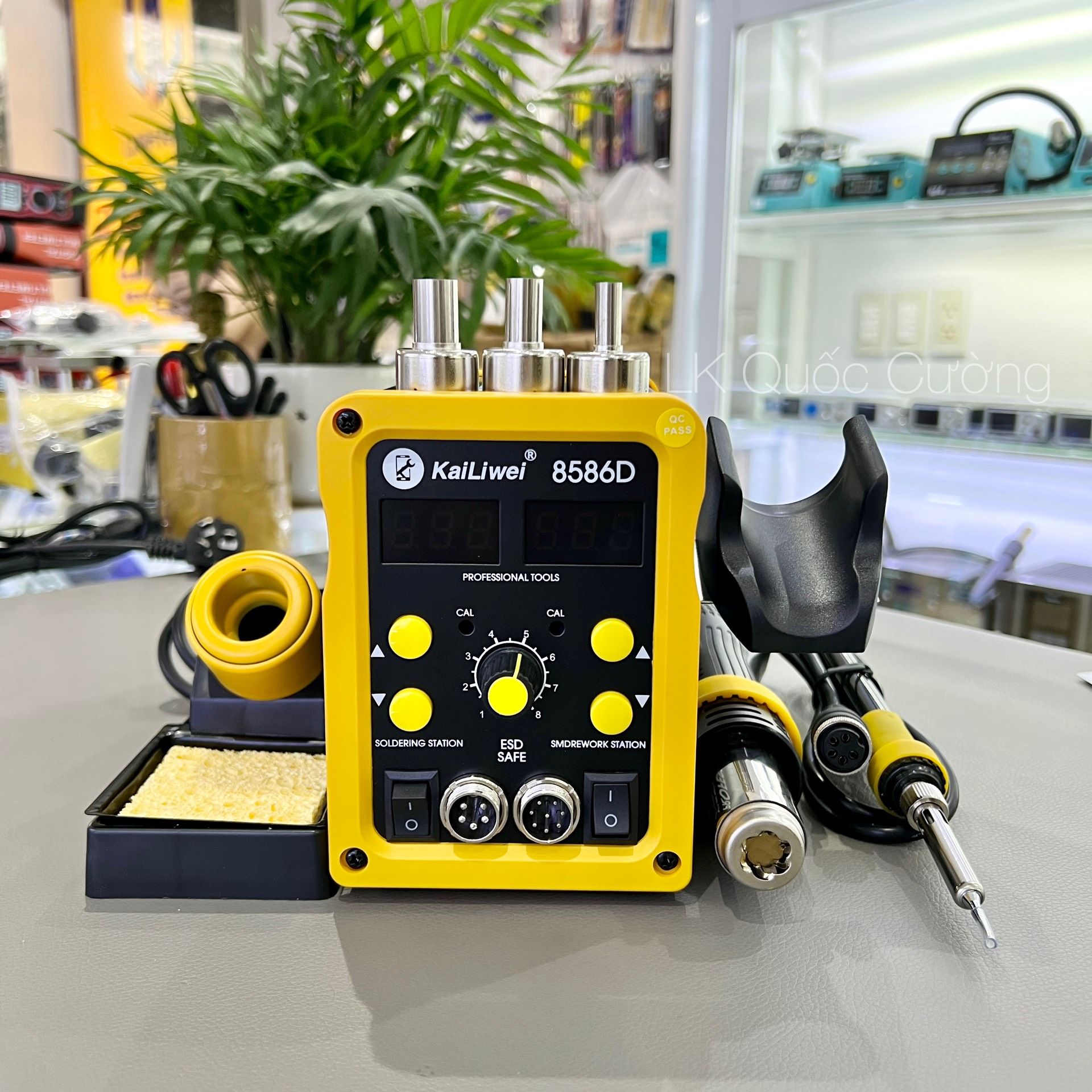 Máy khò hàn 2in1 Kailiwei 8586D công suất 750W