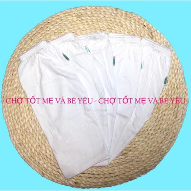 Quần Dài Trắng Sơ Sinh Quần Dài Cotton Cho Bé Bossini