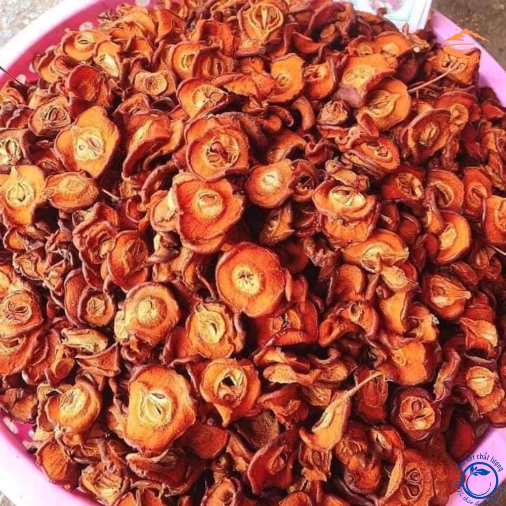 Táo mèo sấy khô Tây Bắc 1kg, táo mèo khô ngâm rượu loại 1 khô thơm chuẩn táo rừng. Quả Sơn tra, Sơn trà khô, thái lát
