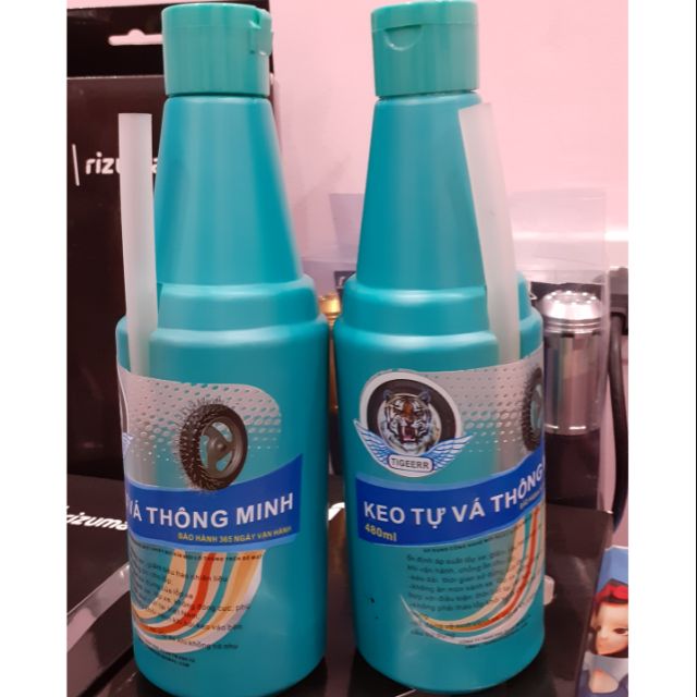 Combo 2 Lọ Keo Tự Vá Thông Minh Dùng Cho Lốp Không Săm Xe Máy, Xe Đạp Điện