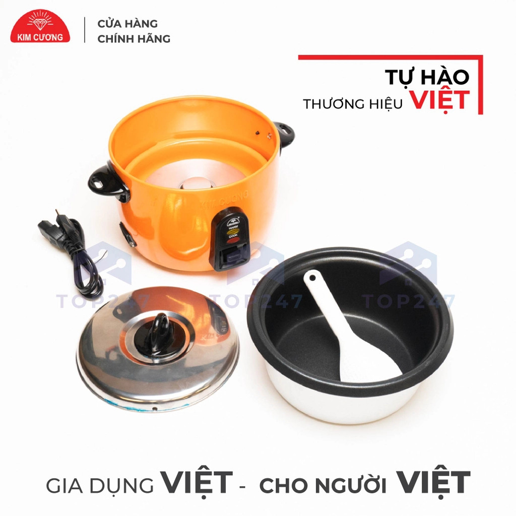 Nồi cơm điện kim cương - nắp rời 0.8 lít