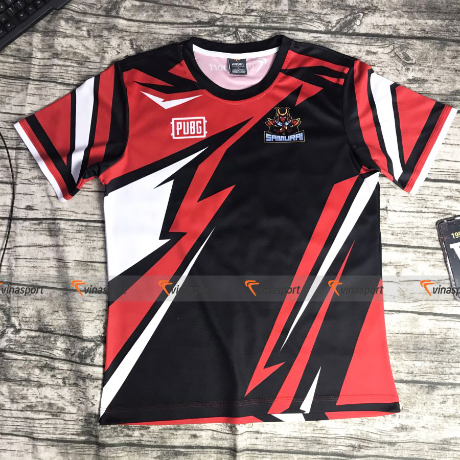 Áo thun game thi đấu Esports PUBG Vinasport Samurai Red
