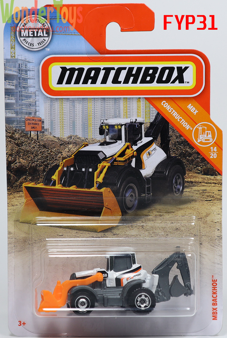 Xe mô hình matchbox mbx backhoe - 2019 - fyp31