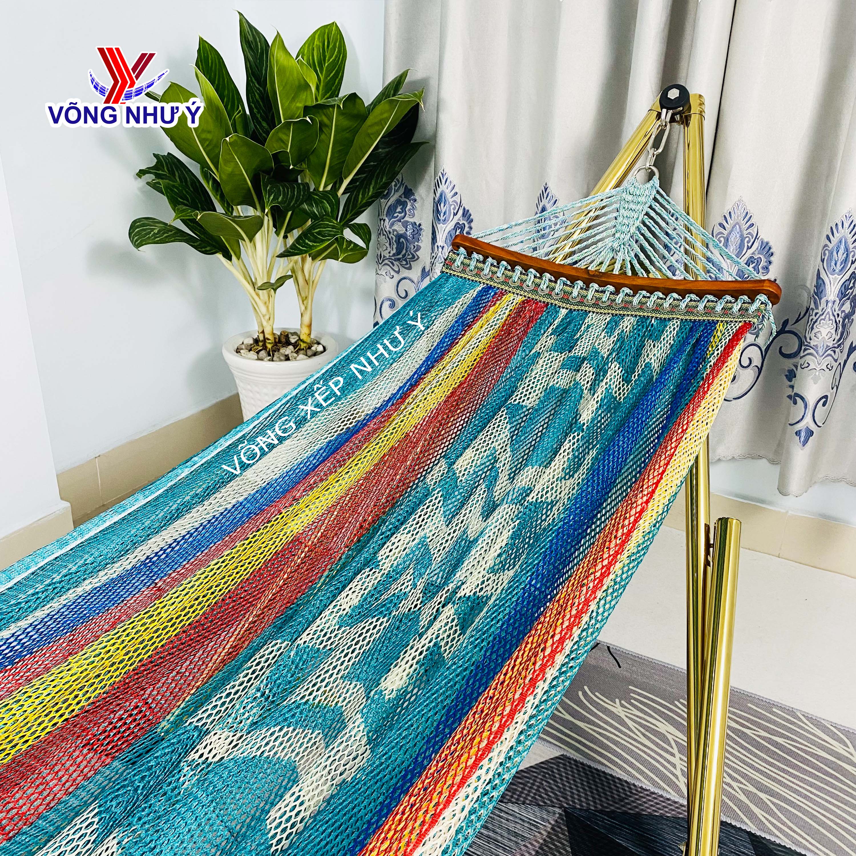 Lưới võng xếp Hàn Quốc cao cấp Như Ý đẹp trẻ trung, võng lưới dùng cho các khung võng xếp size đại