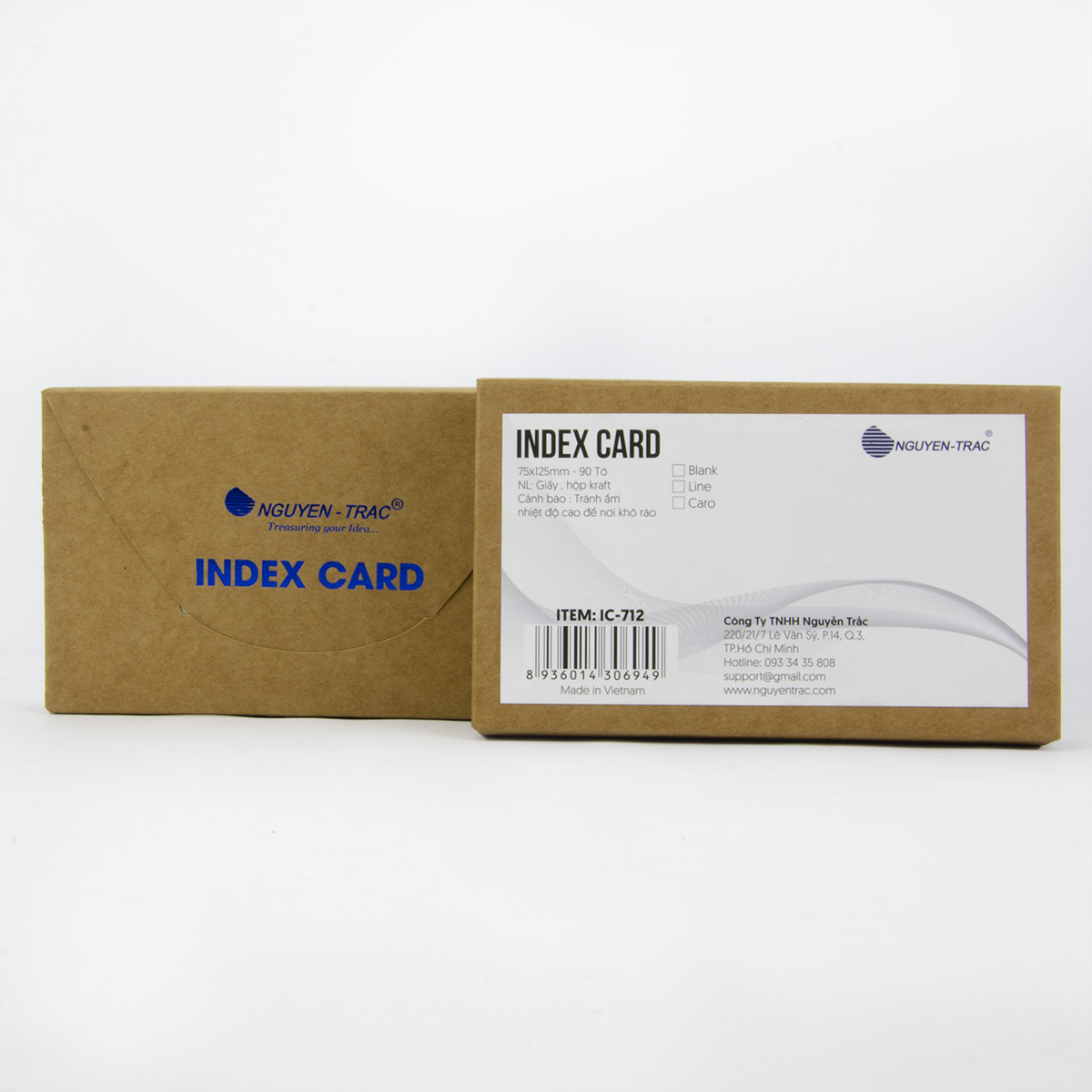Index card/Flash Card Nguyễn Trắc 75 x 125mm/90 tờ - IC-712