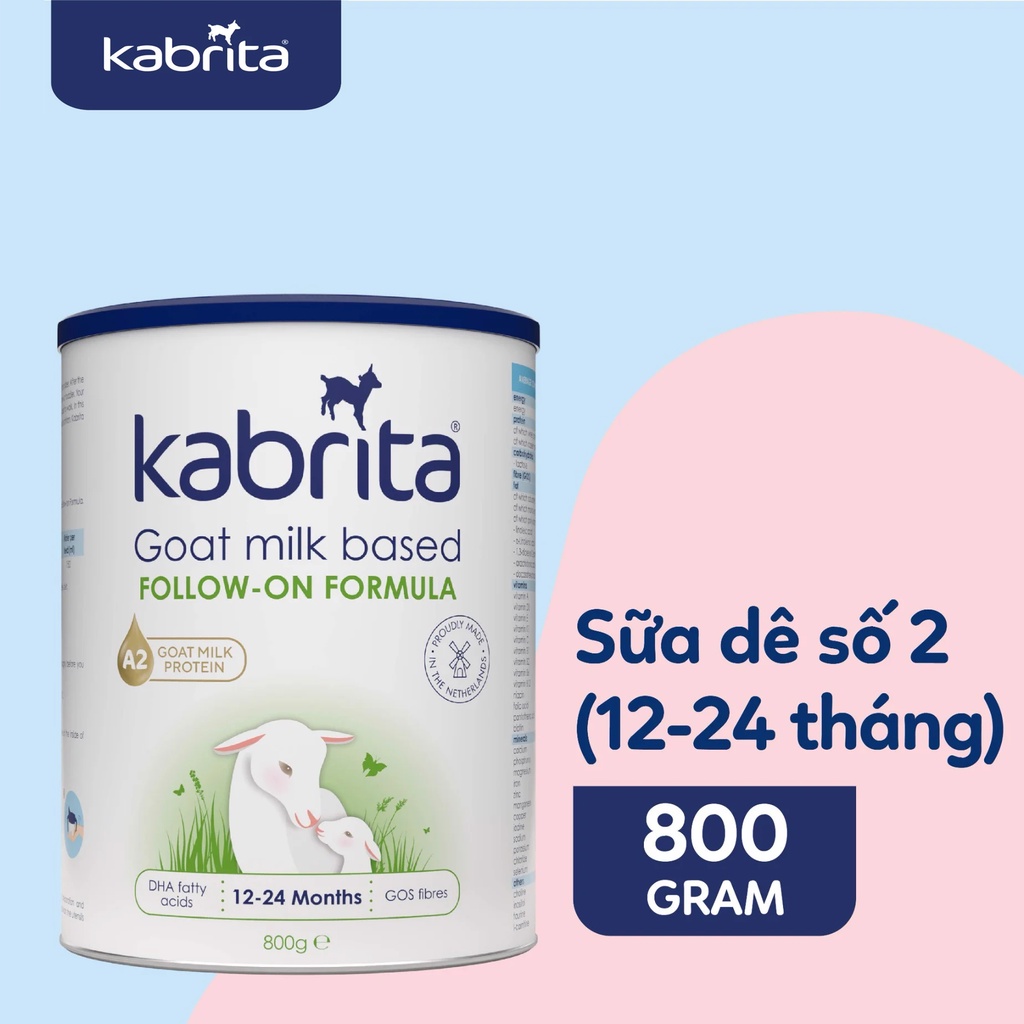 Date T2 24 Sữa dê Kabrita Số 2 800g 1-2 tuổi