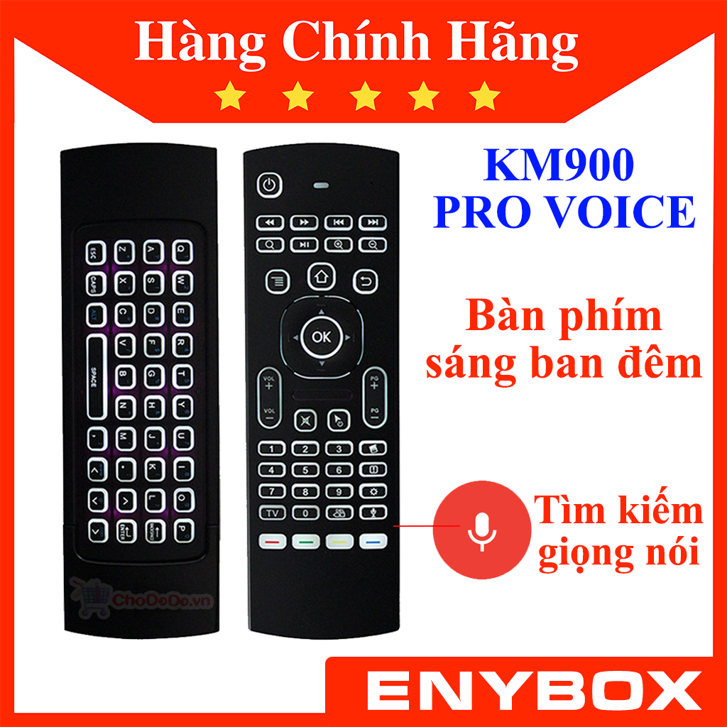 Chuột bay bàn phím KM900 Pro Voice tích hợp micro điều khiển tìm kiếm giọng nói MX3 Pro Voice trên Android Box