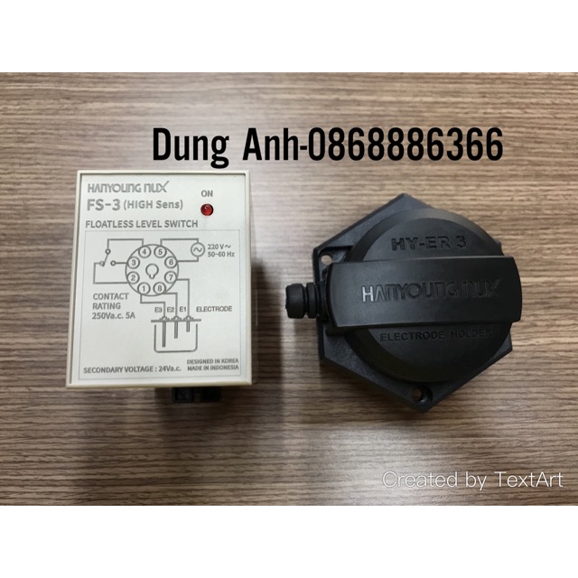Rơ le mức nước hanyoung fs-3a