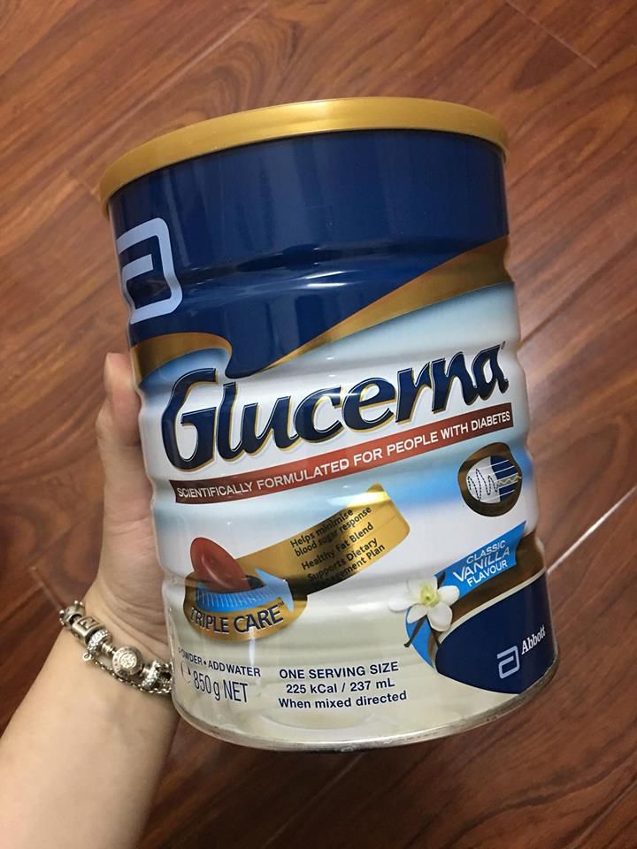 Sữa bột cho người tiểu đường Abbott Glucerna của Úc 850g