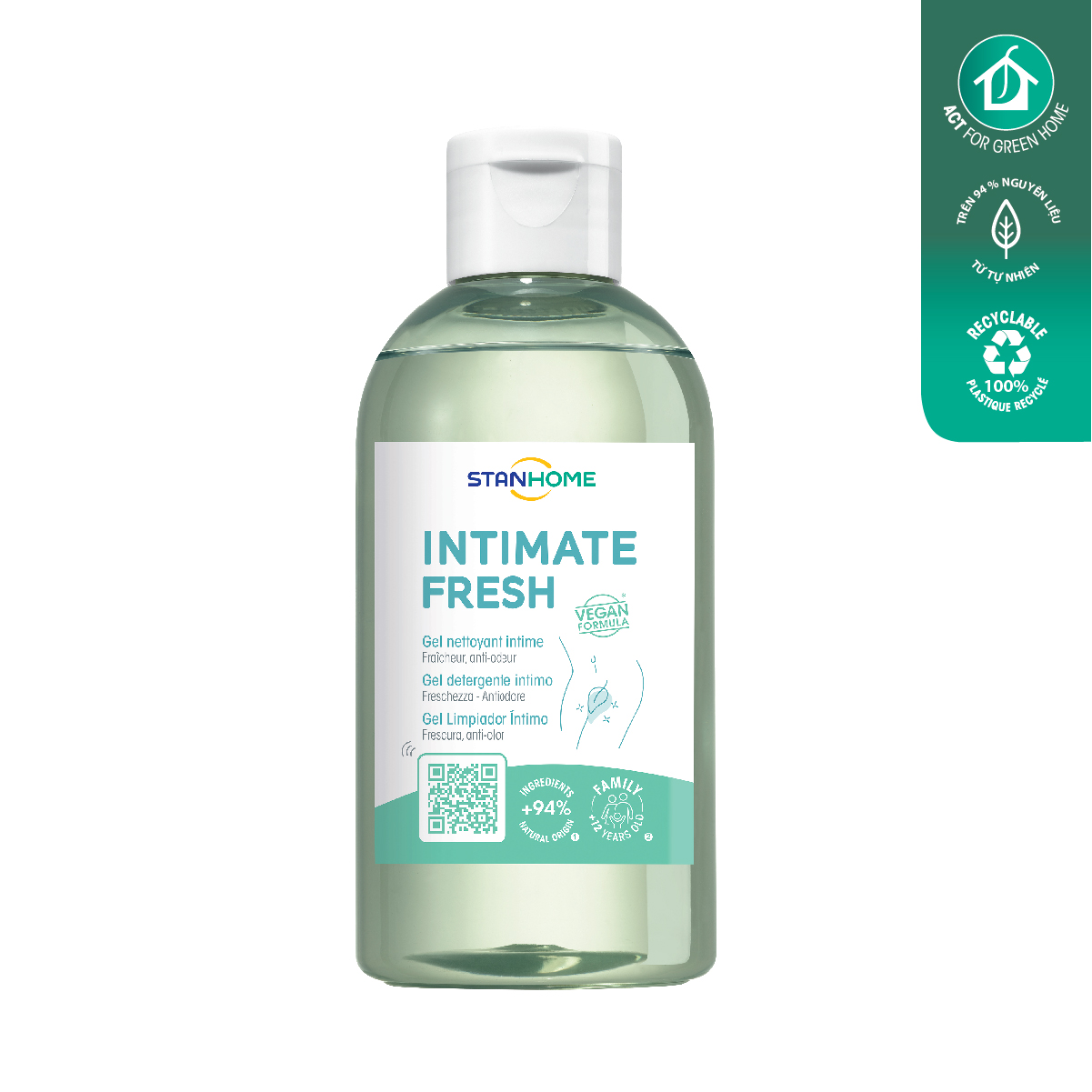 [Hạn 03/2027]Dung dịch vệ sinh nam, nữ Stanhome Intimate Fresh 200ml/chai