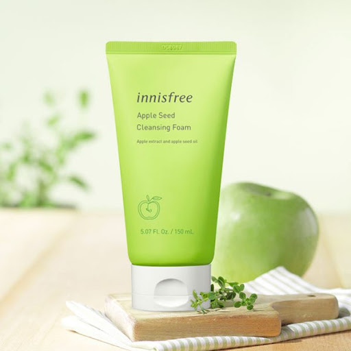 [HCM]Sữa rửa mặt làm sạch sâu chiết xuất táo xanh Innisfree Apple Seed Deep Cleansing Foam 150ml