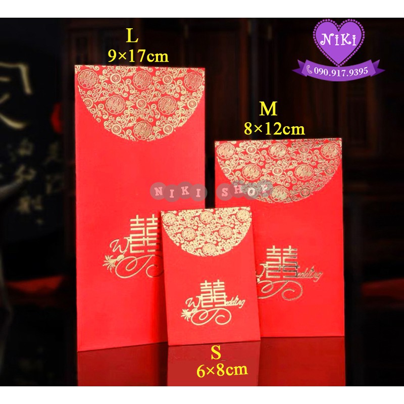 *bao lì xì cưới wedding d06