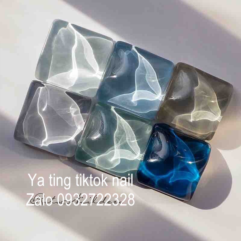 Móng vuông làm bảng màu 48 móng