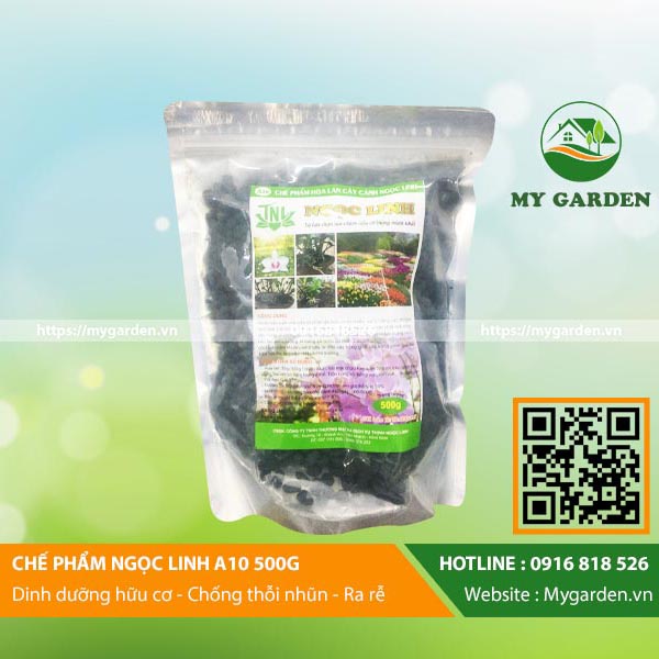 Phân tan chậm Ngọc Linh A10,ng cấp dinh dưỡng, dạng viên, gói 500gr, cho lan - Hàng chính hãng