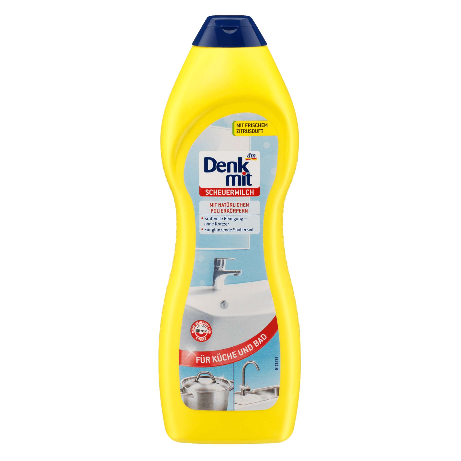 Tẩy inox sáng bóng, denkmit chai 750ml.