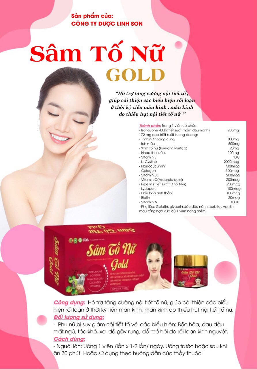 Hộp 3Lọ -Viên Uống Sâm Tố Nữ Placentra Estrogen Beauty Queen Diamond Gold