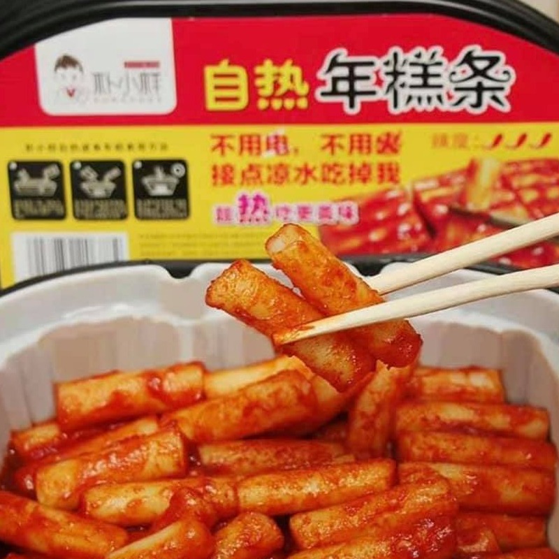 Tokbokki Tự Sôi - Hương Vị Hàn Quốc Chua cay - Đồ Ăn Vặt - Date Mới - Hộp 320gr