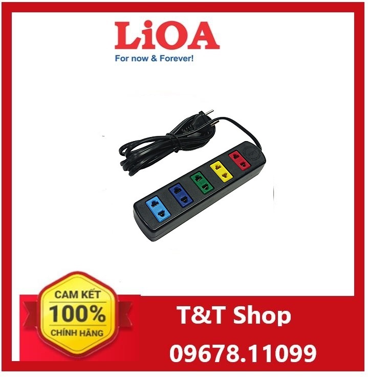 Ổ cắm kéo dài phổ thông không công tắc Lioa - 5TC 3M