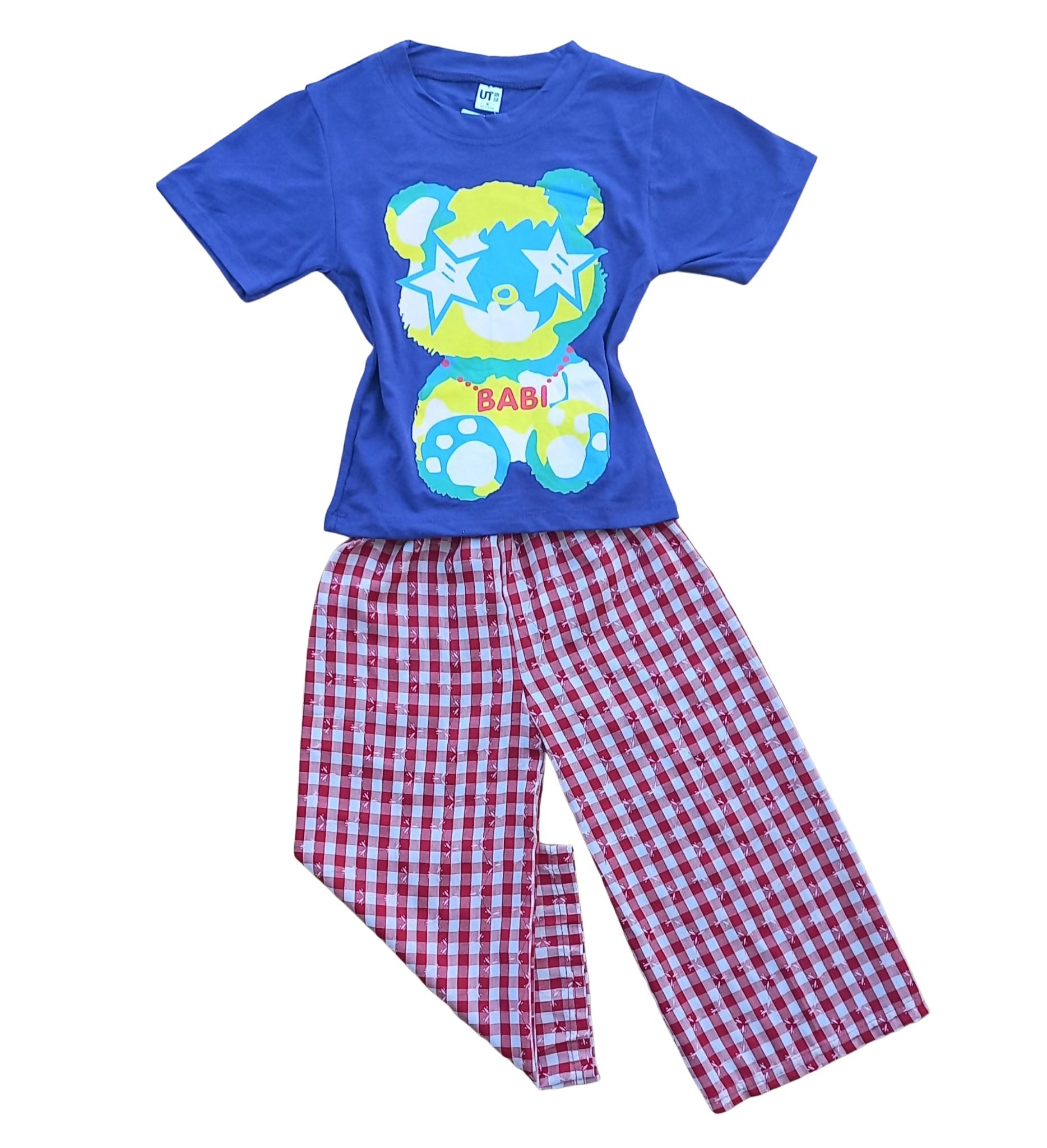 Set bộ dài mặc nhà bé gái chất thun cotton phối quần suông lụa cho bé từ 15-32kg