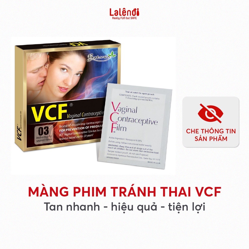 Màng phim tránh thai VCF, film tránh thai phụ nữ | Lalendi Store