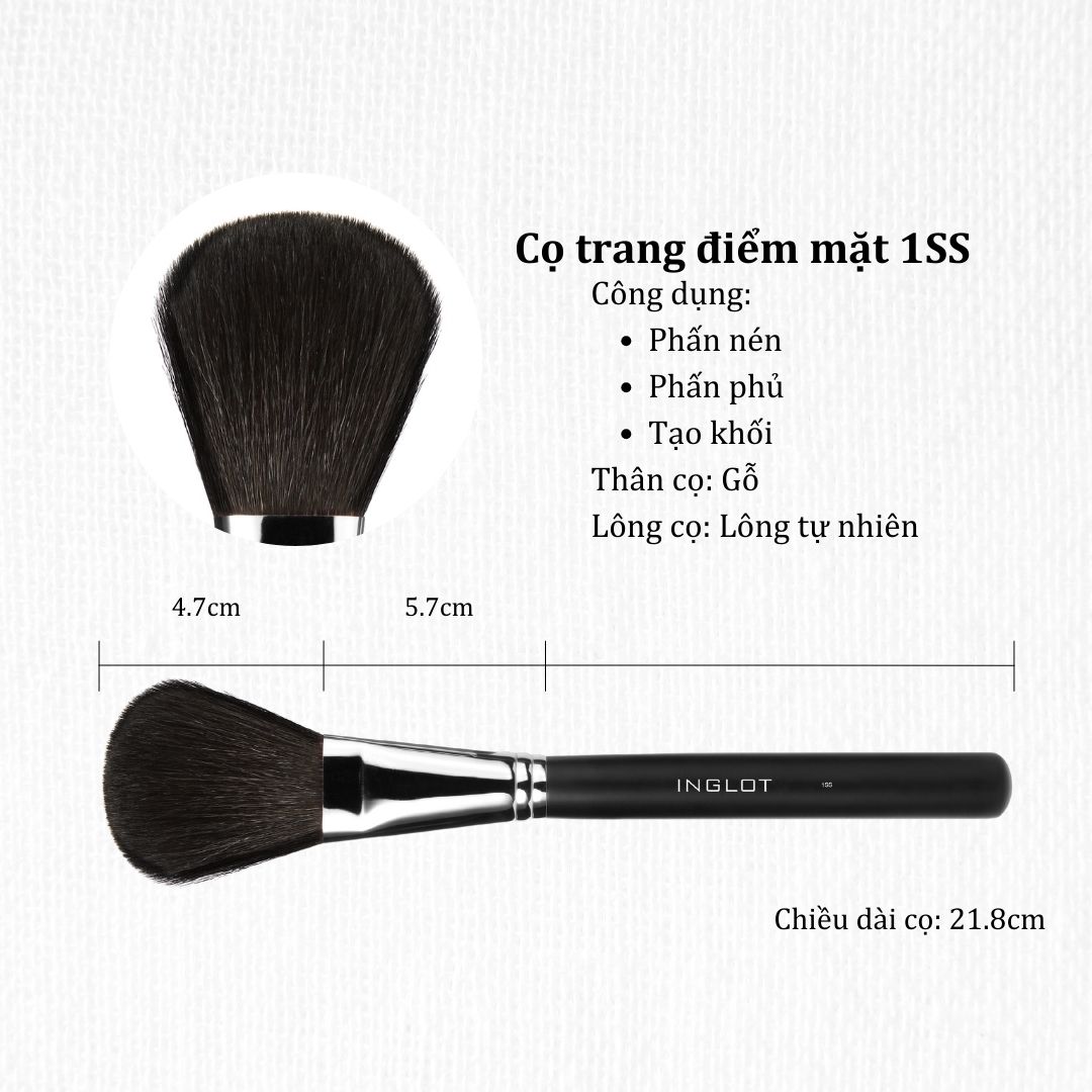 Cọ trang điểm tán phấn chuyên dụng Makeup Brush 1Ss INGLOT
