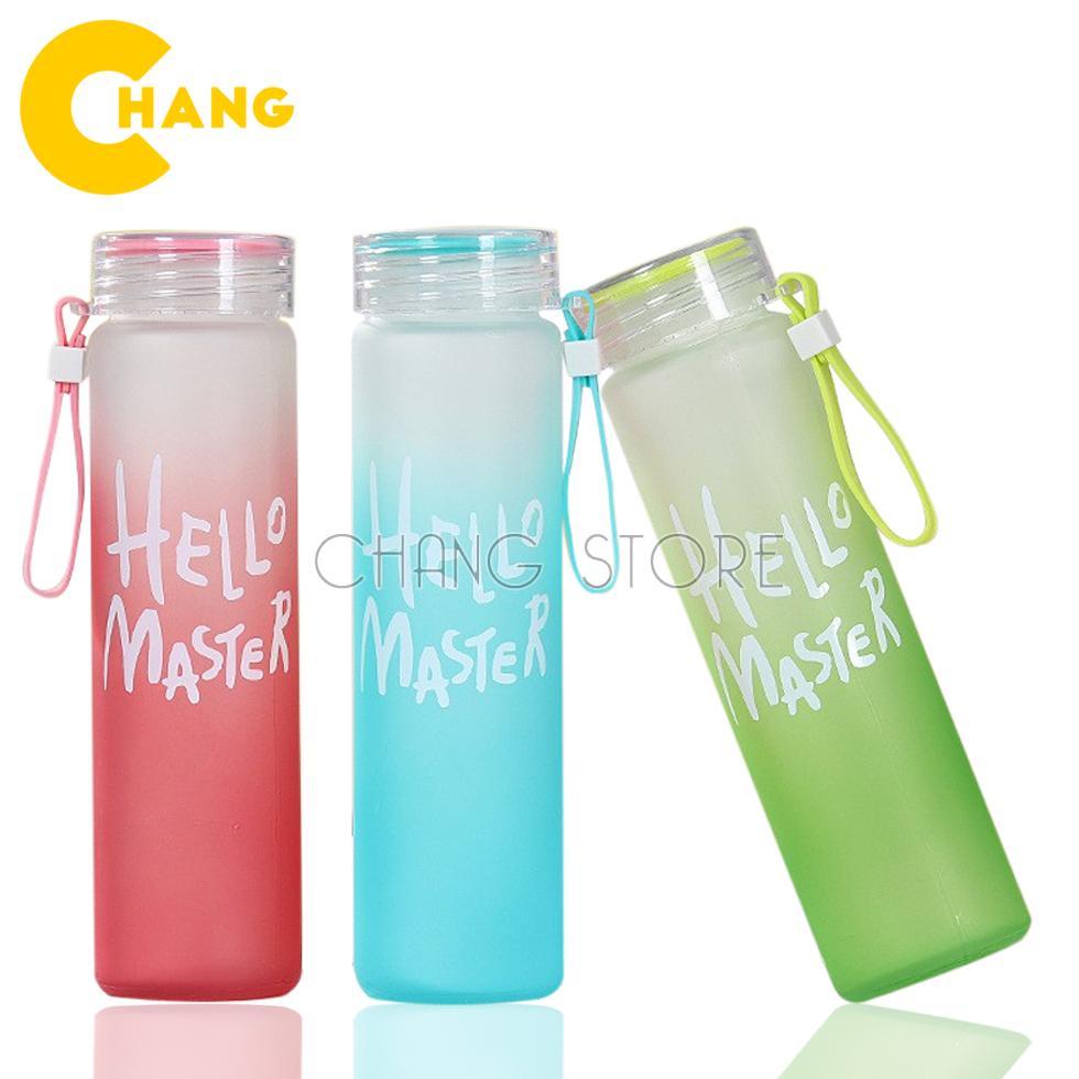 Bình Đựng Nước Thủy Tinh Hello Master Chất Liệu Thủy Tinh, An Toàn, Bền Đẹp Với Đồ Uống Nóng Lẫn Lạnh