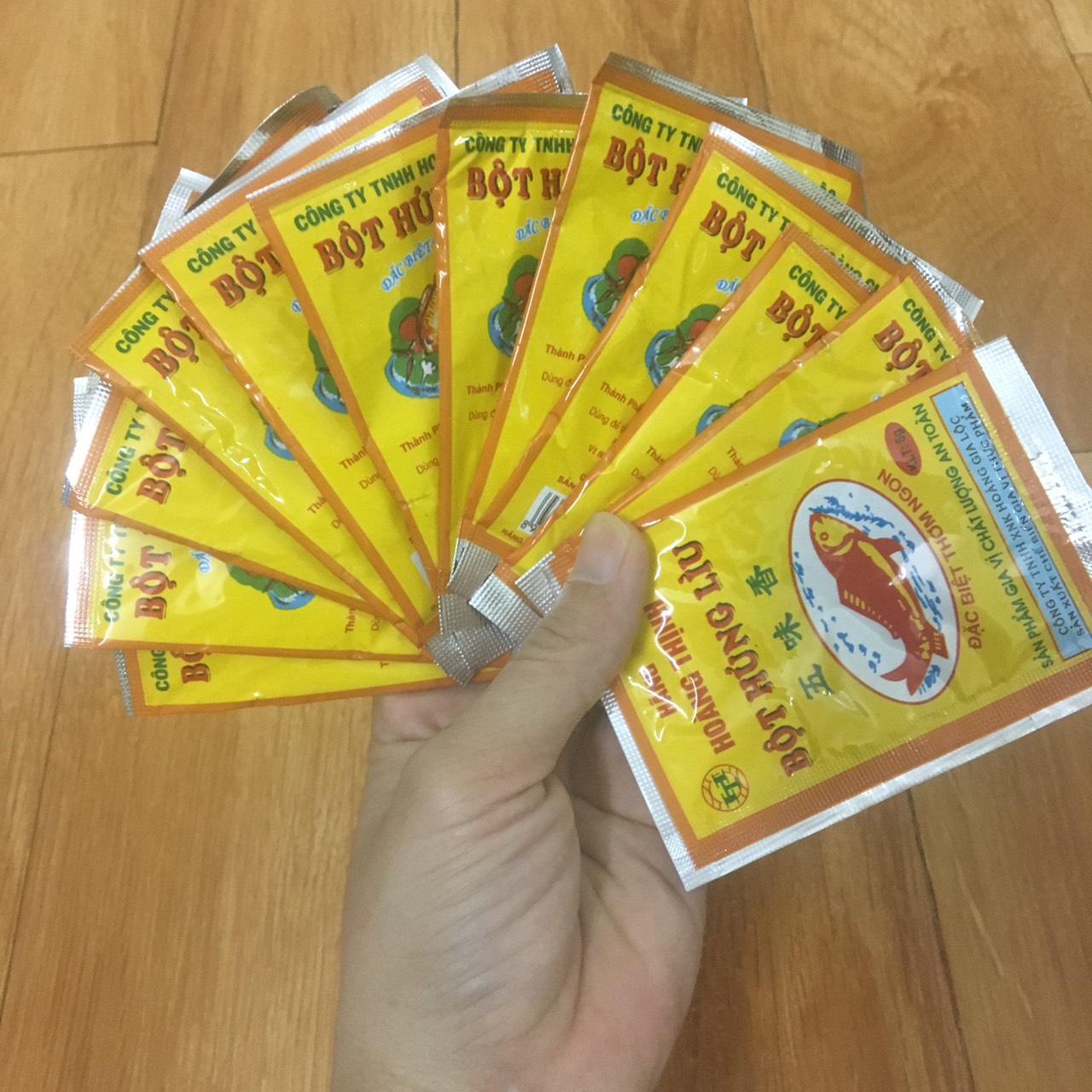 Set 10 Gói Bột Húng Lìu Hoàng Thịnh 5g siêu ngon và hấp dẫn