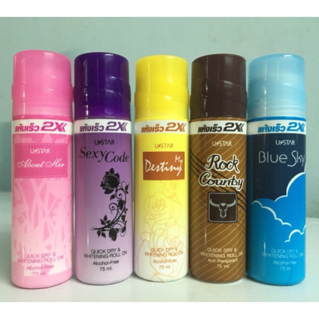 Lăn khử mùi 2 x thái lan 75ml