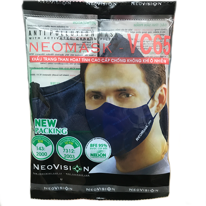 Khẩu Trang NeoMask VC65 Than Hoạt Tính Hàng Chính Hãng