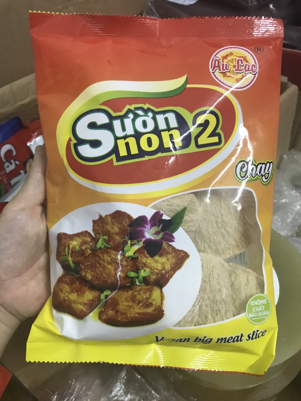 Sườn non 2 chay âu lạc gói 100gr